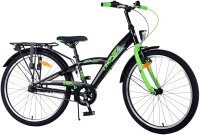 Fahrrad mit Handbremse, Rücktrittbremse und batteriebetriebenen Lichtern