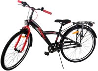 Fahrrad mit Ständer für aufrechte Positionierung