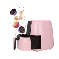 Jocca Heißluftfritteuse 3,8L 1450W Airfryer LED Touch 8 Programme fettarm Rosa