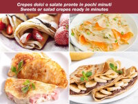 Beper BT.710Y Elektrischer Crêpes Maker 800W, Antihaftplatte 20 cm - Crepe-, Pancake- & Omelettmaker mit Teigbehälter