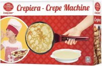 Beper BT.710Y Elektrischer Crêpes Maker 800W, Antihaftplatte 20 cm - Crepe-, Pancake- & Omelettmaker mit Teigbehälter