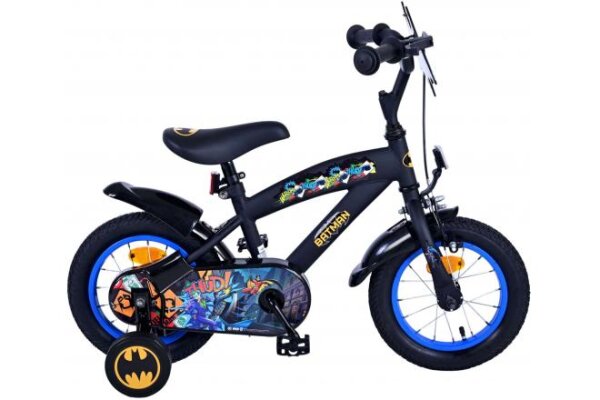 Batman 12-Zoll-Kinderfahrrad mit Handbremse und Rücktrittbremse