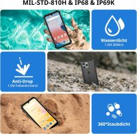 Blackview BV5300 pro Black Rugged Smartphone, Outdoorhandy mit 12 GB RAM und 64 GB Speicher