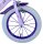 Volare Disney Wish Kinderfahrrad für Mädchen - 14 Zoll - Lila mit zwei Handbremsen