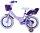 Volare Disney Wish Kinderfahrrad für Mädchen - 14 Zoll - Lila mit zwei Handbremsen