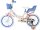 Volare Disney Stitch Kinderfahrrad für Mädchen - 16 Zoll in Creme Koralle Blau mit Handbremsen