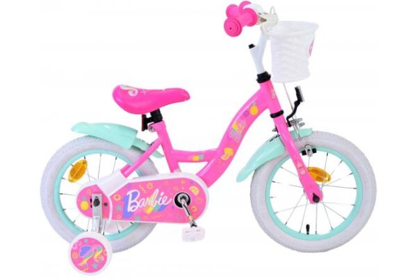 Volare Barbie Kinderfahrrad - Mädchen - 14 Zoll - Pink