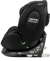 Osann One360 Kindersitz 40–150 cm – drehbarer Reboarder mit Isofix & Top-Tether, i-Size Autositz, All Black