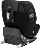 Osann One360° i-Size Kindersitz in All Black, gepolstert, drehbar, für Kinder von 40 bis 150 cm, mit integriertem Seitenaufprallschutz, Seitenansicht Links