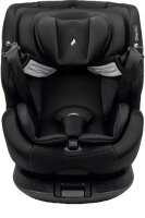 Osann One360° i-Size Kindersitz in All Black – gepolstert und 360° drehbar, geeignet für Kinder von 40 bis 150 cm, mit integriertem Seitenaufprallschutz (SIPS), in linker Seitenansicht leicht gekippt für optimalen Komfort und Sicherheit