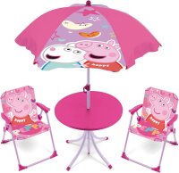 ARDITEX Kinder-Tischset mit 2 Stühlen & Sonnenschirm