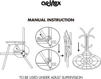 ARDITEX Kinder-Tischset mit 2 Stühlen & Sonnenschirm