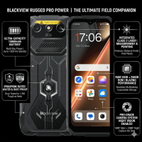Blackview ROCK 1 Pro Outdoor Handy: 15000mAh Akku, Android 16, 24GB RAM, 256GB ROM, 20MP Nachtsicht, 6,56" 90Hz Display, NFC, Robustes Smartphone Schwarz