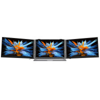 Blackview Dual Laptop Bildschirm Erweiterung 14" / 15,3" Triple Screen Monitor, Full HD IPS, USB-C HDMI Extender für MacBook & Windows, 100W PD, TÜV Eye Care
