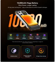 Blackview XPLORE X1 5G Rugged Smartphone, 36GB RAM+256GB, 108MP Kamera, 10000mAh Akku, 6.78" 120Hz Display, Android 15, Nachtsichtkamera, Infrarot-Fernbedienung