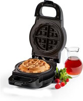 PowerXL Waffle Star Waffeleisen für gefüllte belgische Waffeln 1090W Antihaft tief 18cm | Waffelmaker Sandwichmaker Elektro-Waffeleisen Schwarz