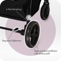 4-Rad-Dämpfung, bequeme Fußbremse, Räder...