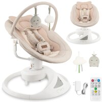 Schaukelstuhl für Babys in sanften Farben mit...