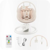 Schaukelstuhl für Babys mit Fernbedienung und Spielzeuganhänger