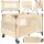 Beige Reisebett mit abnehmbarer Wickelauflage und Spielzeugbogen