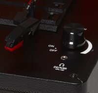 Denver VPL-120Black portabler Plattenspieler mit USB...