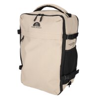 Norländer Handgepäck Rucksack RPET 2.0 – Handgepäck 15,6" Laptopfach – Nachhaltige Flugzeug-Tasche für unter den Sitz & Trolley-Band