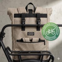 NORLÄNDER S.G. 2in1 Fahrradrucksack & Gepäckträgertasche 24L , nachhaltig aus RPET