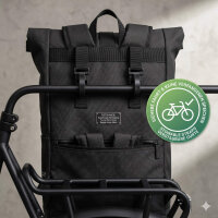 NORLÄNDER S.G. 2in1 Fahrradrucksack & Gepäckträgertasche 24L , nachhaltig aus RPET