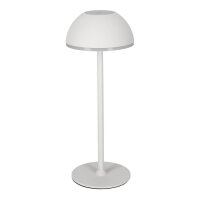 JENS Living LED Tischleuchte Metall – Akku-Tischlampe dimmbar, USB-C aufladbar, 3 Lichtmodi (Warm/Weiß), kabellose Nachttischlampe, 28,5cm