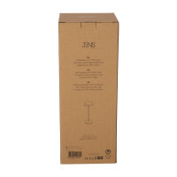 JENS Living LED Tischleuchte Metall – Akku-Tischlampe dimmbar, USB-C aufladbar, 3 Lichtmodi (Warm/Weiß), kabellose Nachttischlampe, 28,5cm