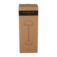 JENS Living LED Tischleuchte Metall – Akku-Tischlampe dimmbar, USB-C aufladbar, 3 Lichtmodi (Warm/Weiß), kabellose Nachttischlampe, 28,5cm