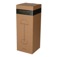 JENS Living LED Tischleuchte Metall – Akku-Tischlampe dimmbar, USB-C aufladbar, 3 Lichtmodi (Warm/Weiß), kabellose Nachttischlampe, 28,5cm