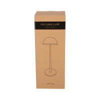 JENS Living LED Tischleuchte Metall – Akku-Tischlampe dimmbar, USB-C aufladbar, 3 Lichtmodi (Warm/Weiß), kabellose Nachttischlampe, 28,5cm