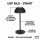 JENS Living LED Tischleuchte Metall – Akku-Tischlampe dimmbar, USB-C aufladbar, 3 Lichtmodi (Warm/Weiß), kabellose Nachttischlampe, 28,5cm