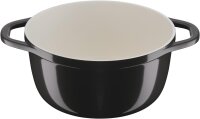 Tefal Air E2554604 Schmortopf rund 24cm | 4,7L Aluminiumguss Auflaufform mit Deckel | Antihaft-Keramikbeschichtung | Induktion & Backofen bis 250°C