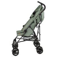 Grüner Kinderwagen mit leichtem Gestell und klappbarem Design