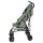 Grüner Kinderwagen mit leichtem Gestell und klappbarem Design