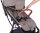 Kinderwagen mit braunem Griff und verstellbarem Sitzpolster