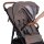 Kinderwagen mit braunem Bezug und verstellbarem Sonnenverdeck