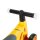 Gelber Kinderroller mit giraffenförmigem Design und schwarzem Lenker