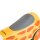 Gelber Kinderroller mit grauem Sitz und Giraffenmuster
