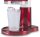 BEPER P102GEL100 Elektrischer Eiscrusher 30W – Eismaschine für Slush Ice, Granita & Cocktails – Edelstahlklingen & Sicherheitsverschluss – Rot