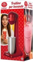 BEPER BP.690 Elektrischer Milchshaker 100W – Drink Mixer mit 500ml Edelstahlbecher – Shaker für Milchshakes, Cocktails & Frappés – Rot