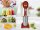 BEPER BP.690 Elektrischer Milchshaker 100W – Drink Mixer mit 500ml Edelstahlbecher – Shaker für Milchshakes, Cocktails & Frappés – Rot