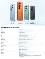 Blackview Wave 10 Smartphone, 32GB RAM + 128GB ROM, 6,88" 120Hz Display, Android 16, 32MP Kamera, 5000mAh Akku, Ohne Vertrag & Dual-SIM