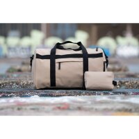 NORLÄNDER Dull PU Sporttasche - Luxus Reisetasche & Weekender aus wasserabweisendem Vegan-Leder - Eco Lining aus recyceltem PET - 39L Volumen - Unisex