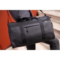 NORLÄNDER Dull PU Sporttasche - Luxus Reisetasche & Weekender aus wasserabweisendem Vegan-Leder - Eco Lining aus recyceltem PET - 39L Volumen - Unisex