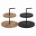 JENS Living Etagere aus Mangoholz & Metall - 2-stufig Ø25cm Rund - Servierständer für Snacks & Deko - Rustikaler Landhausstil - Natur oder Schwarz