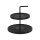 JENS Living Etagere aus Mangoholz & Metall - 2-stufig Ø25cm Rund - Servierständer für Snacks & Deko - Rustikaler Landhausstil - Natur oder Schwarz