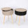 JENS Living Beistelltisch  Levi – Rund Ø38cm mit Stauraum & Deckel – Couchtisch Modern mit 3 Beinen – Nachttisch – Holz – Taupe oder Schwarz